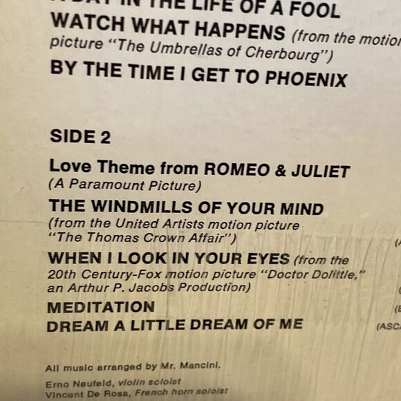 Henry Mancini A Warm Shade Of Ivory (Vinyl, 1969) RCA Victor AYL1-3757 VG+ LP - Picture 5 of 9